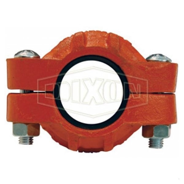S Hex Size Standard Pipe Coupling with Buna-N Seal Gasket, 8 in Nominal, Grooved End Style, Ductile